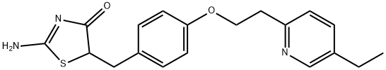 5-{4-[2-(5-Ethyl-2-pyridyl)ethoxy]benzyl}-2-imino-4-thiazolidinone CAS#105355-26-8